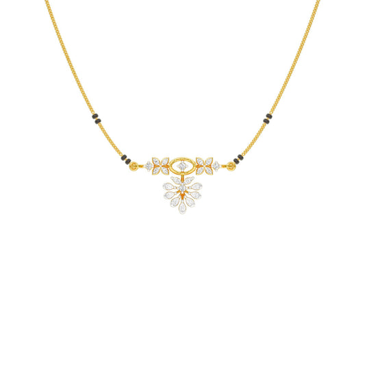 The Rudri Diamond Mangalsutra 18 KT / Yellow Gold