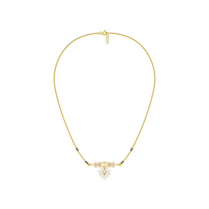 The Rudri Diamond Mangalsutra 18 KT / Yellow Gold