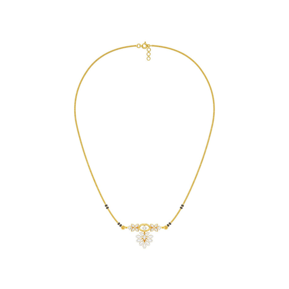 The Rudri Diamond Mangalsutra 18 KT / Yellow Gold