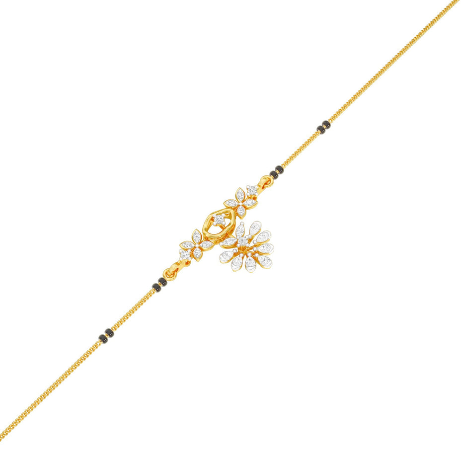 The Rudri Diamond Mangalsutra 18 KT / Yellow Gold