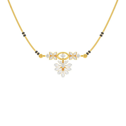 The Rudri Diamond Mangalsutra 18 KT / Yellow Gold