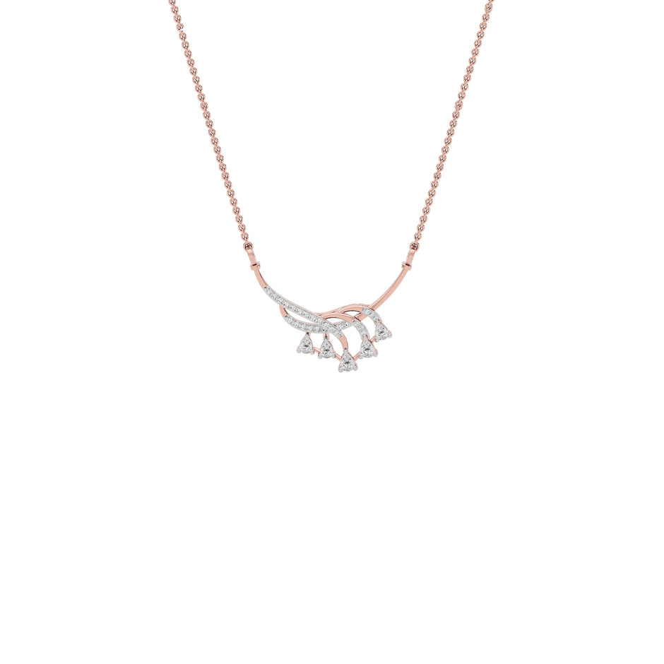 Rekha Diamond Mangalsutra 18 KT / Rose Gold