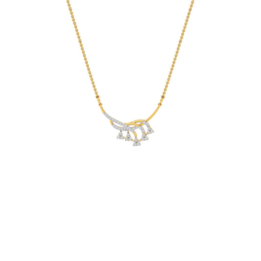Rekha Diamond Mangalsutra 18 KT / Yellow Gold