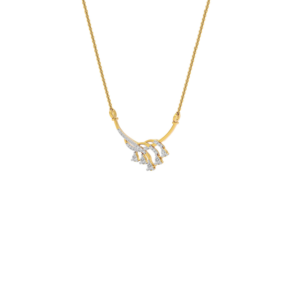 Rekha Diamond Mangalsutra 18 KT / Yellow Gold