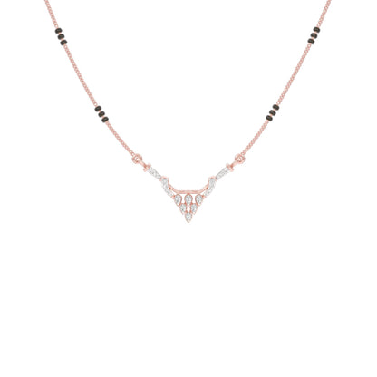 Trikona Diamond Mangalsutra 18 KT / Rose Gold