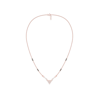 Trikona Diamond Mangalsutra 18 KT / Rose Gold