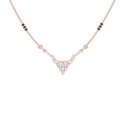 Trikona Diamond Mangalsutra 18 KT / Rose Gold