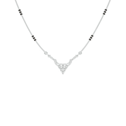 Trikona Diamond Mangalsutra 18 KT / White Gold