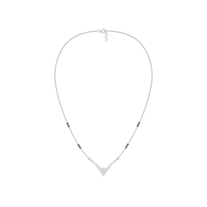 Trikona Diamond Mangalsutra 18 KT / White Gold
