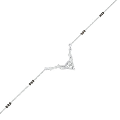 Trikona Diamond Mangalsutra 18 KT / White Gold