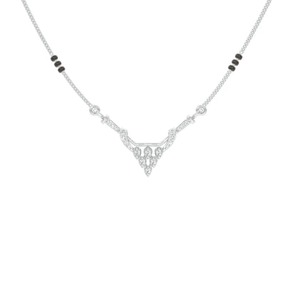 Trikona Diamond Mangalsutra 18 KT / White Gold