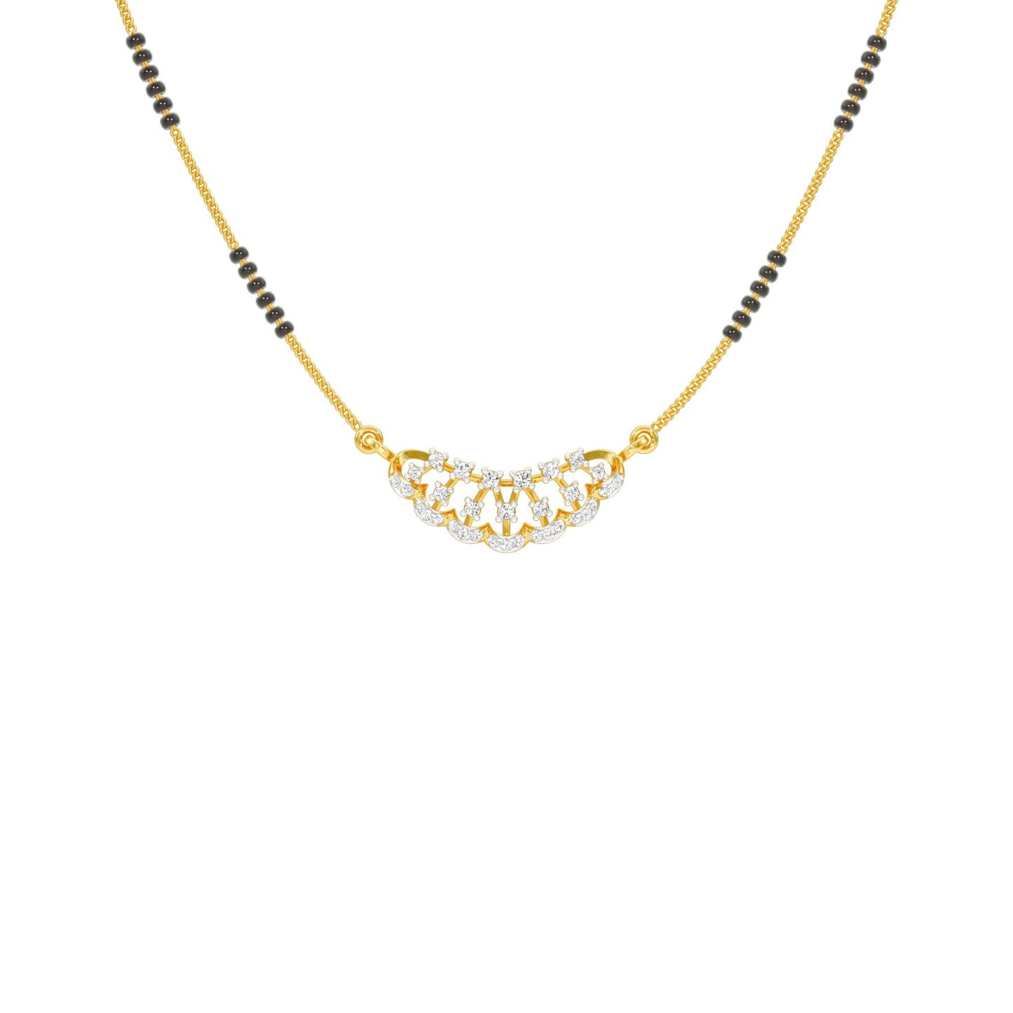 Aneeka Diamond Mangalsutra 18 KT / Yellow Gold