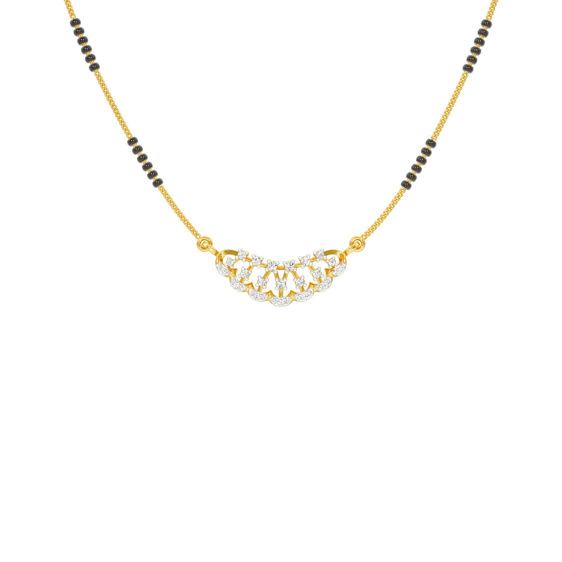 Aneeka Diamond Mangalsutra 18 KT / Yellow Gold