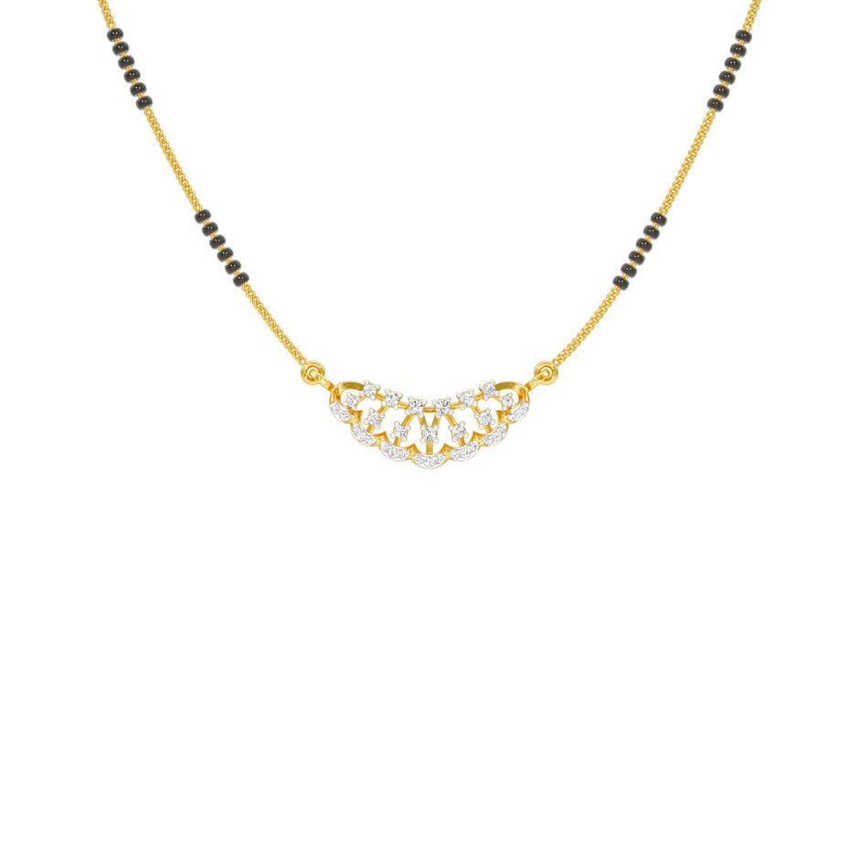 Aneeka Diamond Mangalsutra 18 KT / Yellow Gold