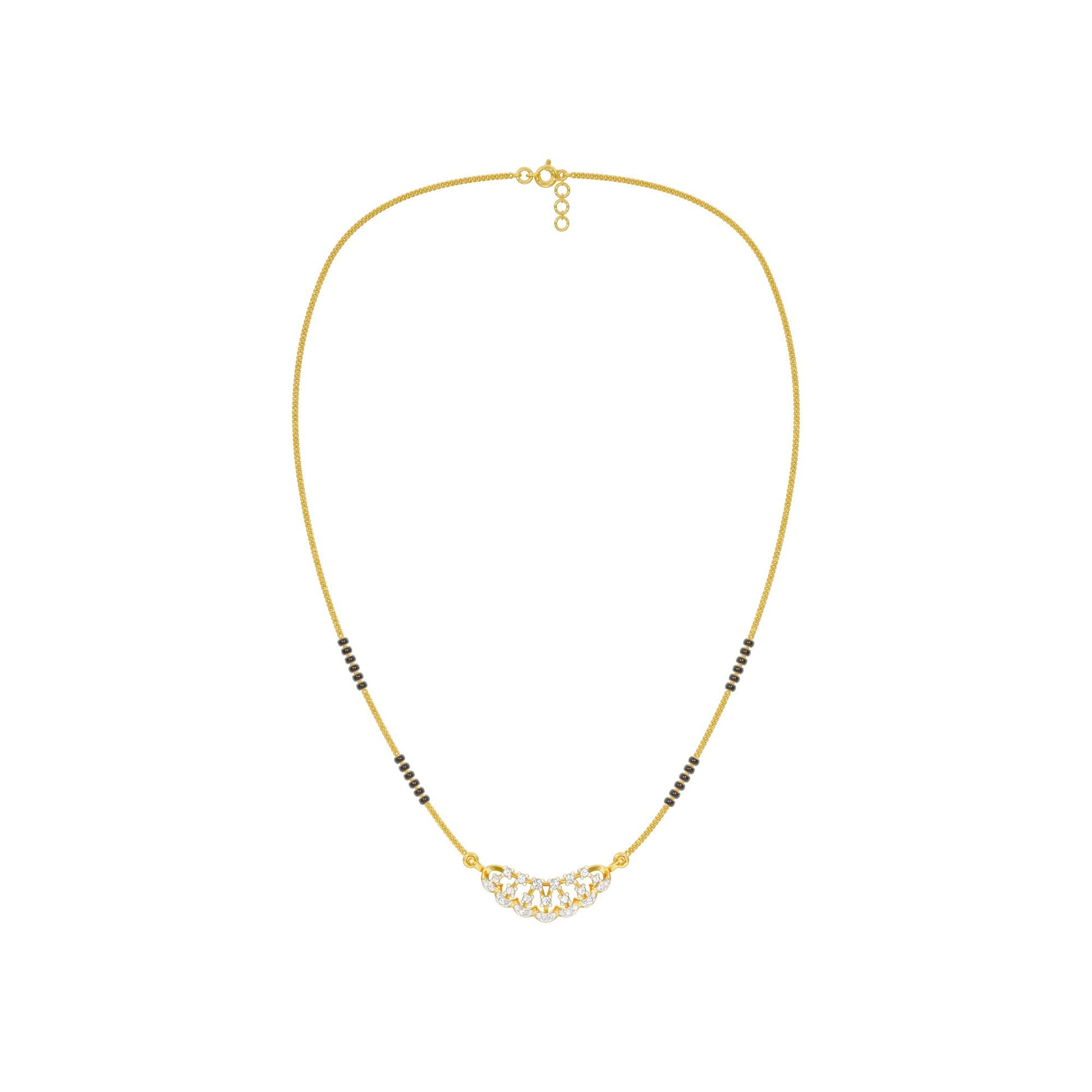 Aneeka Diamond Mangalsutra 18 KT / Yellow Gold