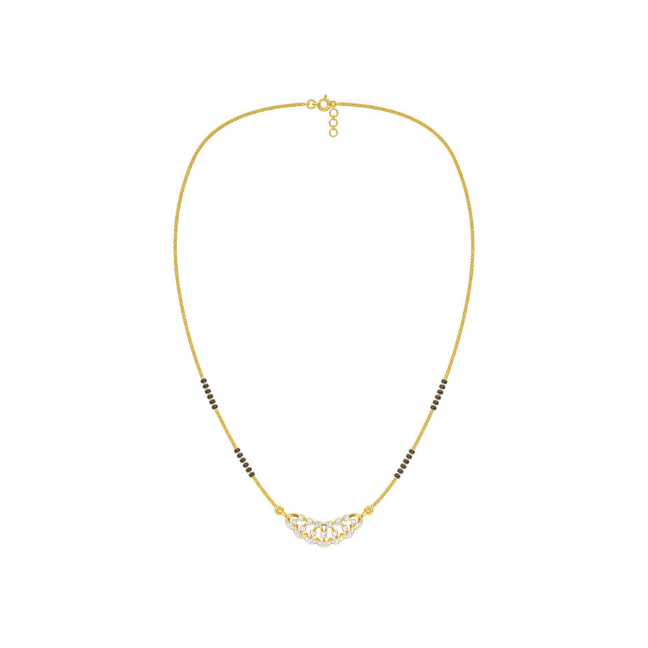Aneeka Diamond Mangalsutra 18 KT / Yellow Gold