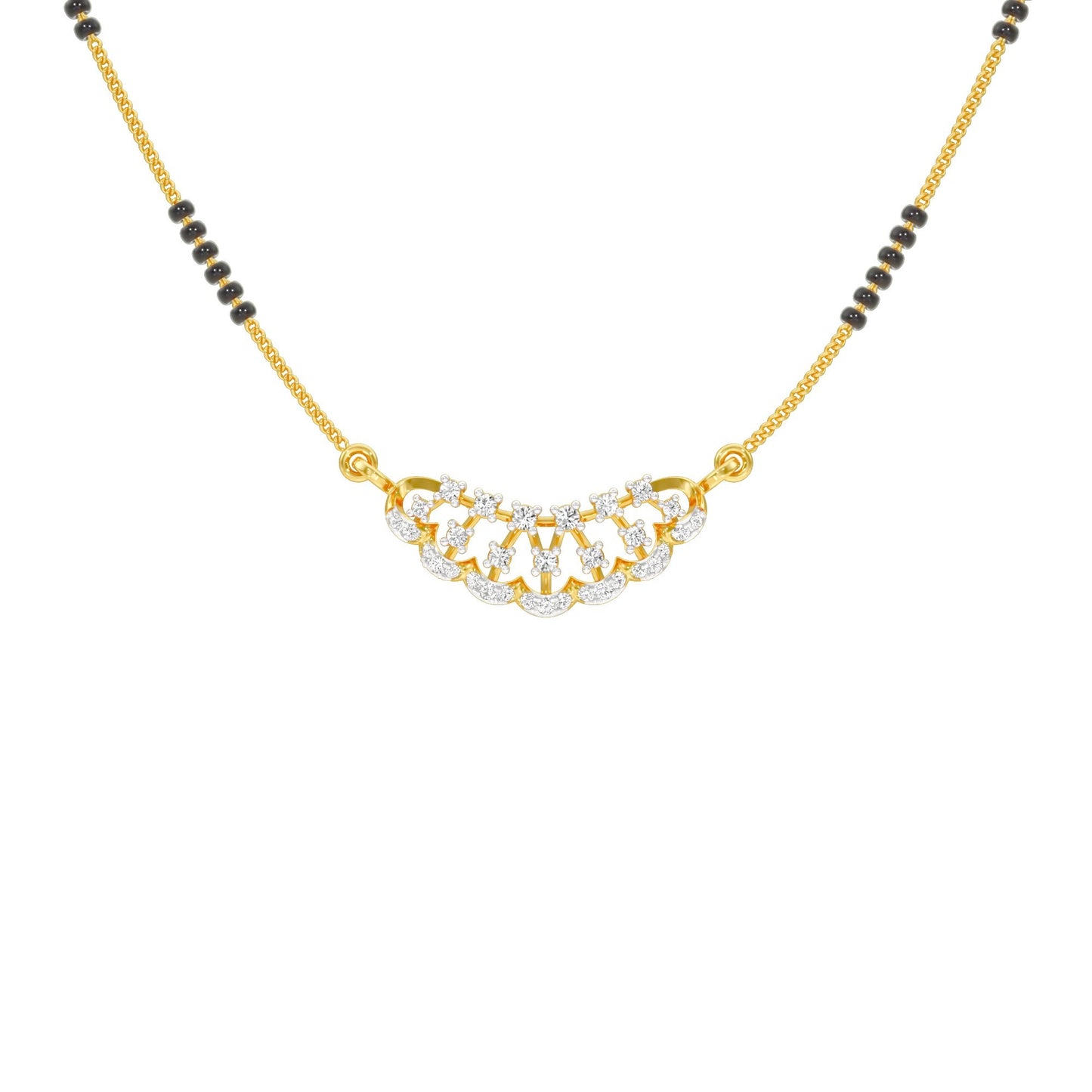 Aneeka Diamond Mangalsutra 18 KT / Yellow Gold