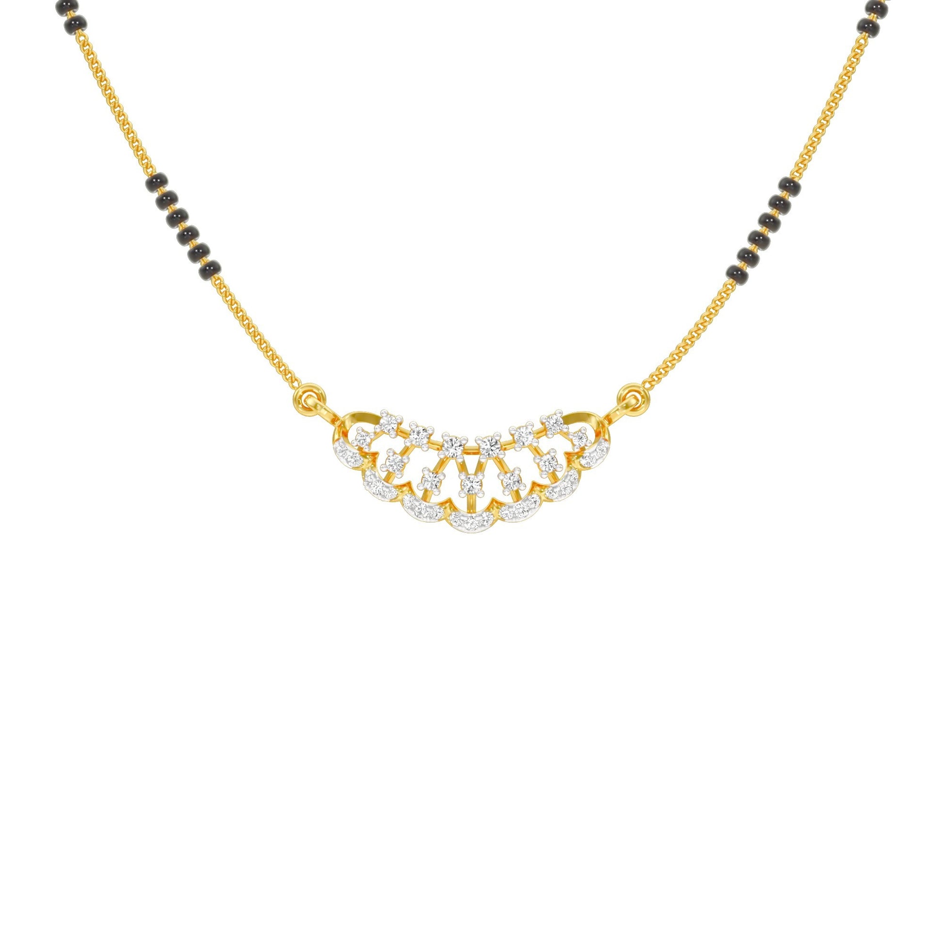 Aneeka Diamond Mangalsutra 18 KT / Yellow Gold