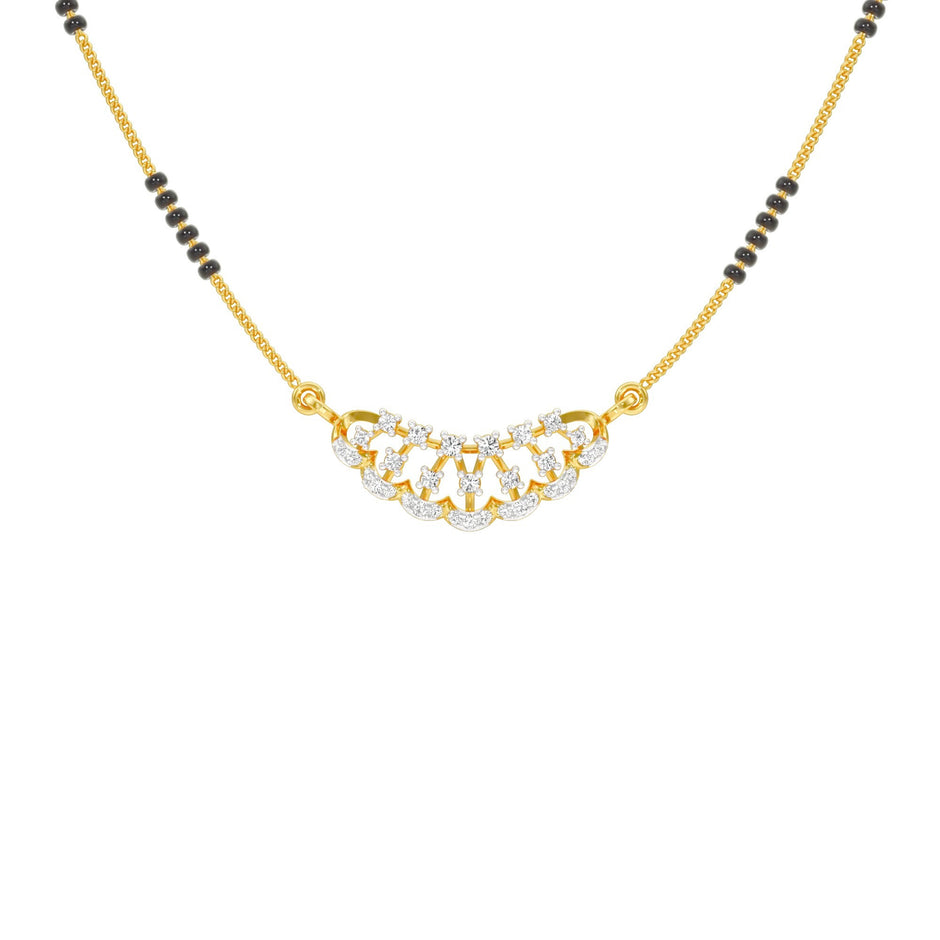 Aneeka Diamond Mangalsutra 18 KT / Yellow Gold