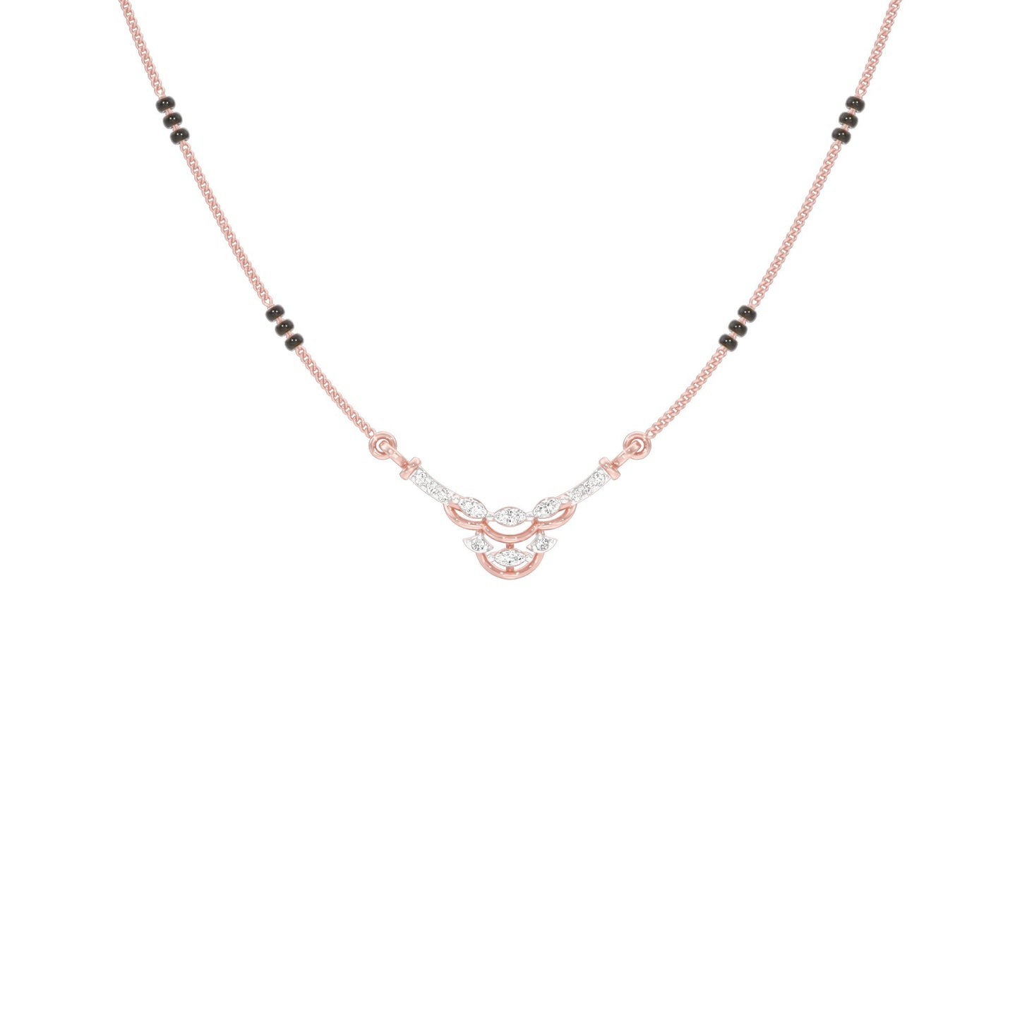Nuriya Diamond Mangalsutra 18 KT / Rose Gold