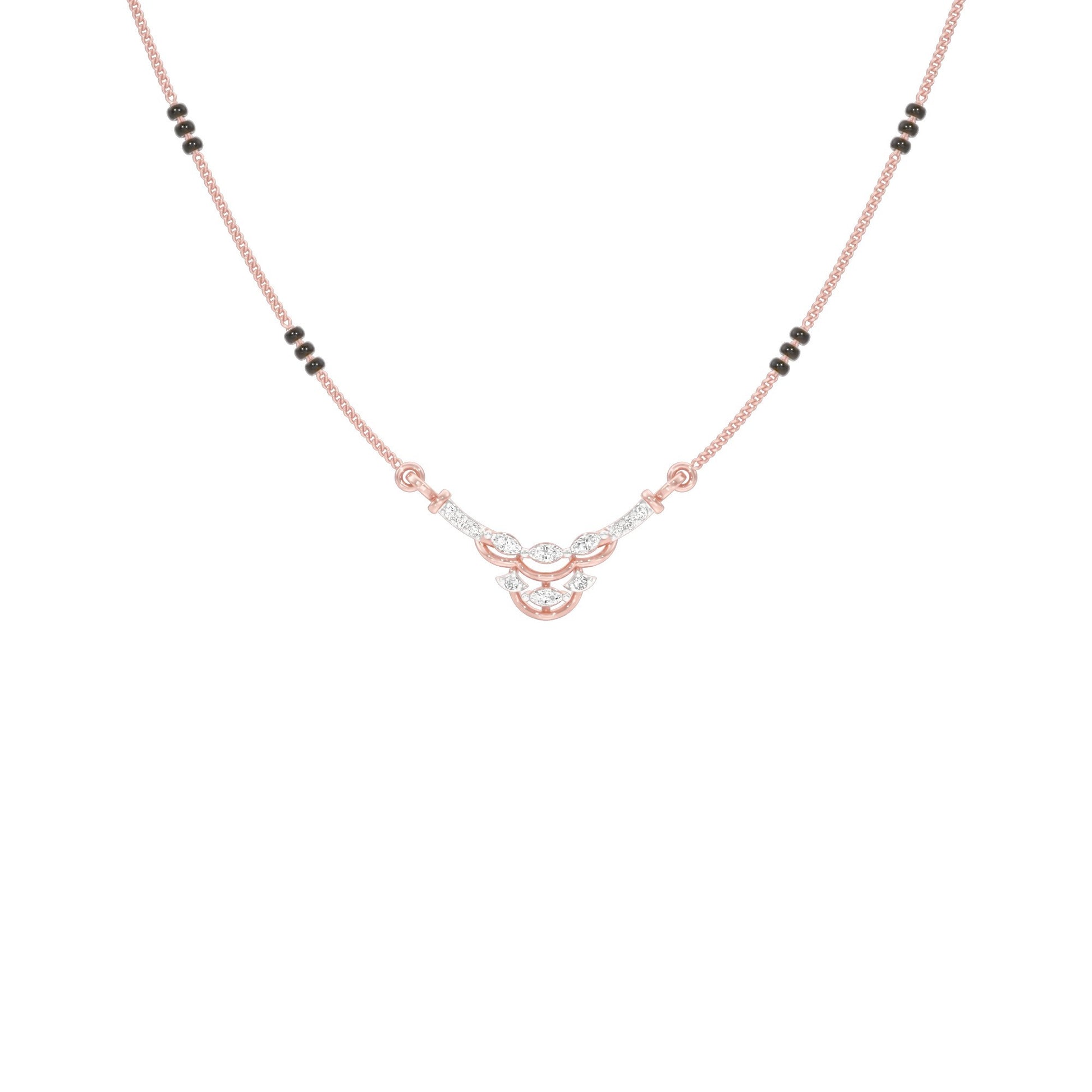 Nuriya Diamond Mangalsutra 18 KT / Rose Gold