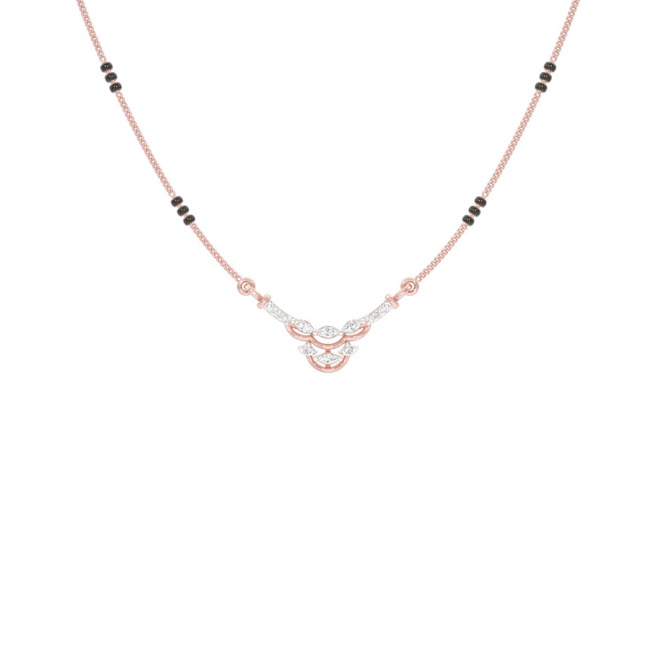 Nuriya Diamond Mangalsutra 18 KT / Rose Gold