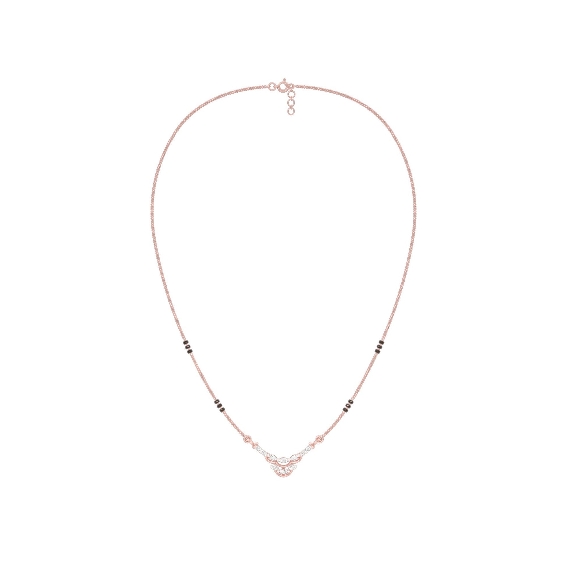 Nuriya Diamond Mangalsutra 18 KT / Rose Gold