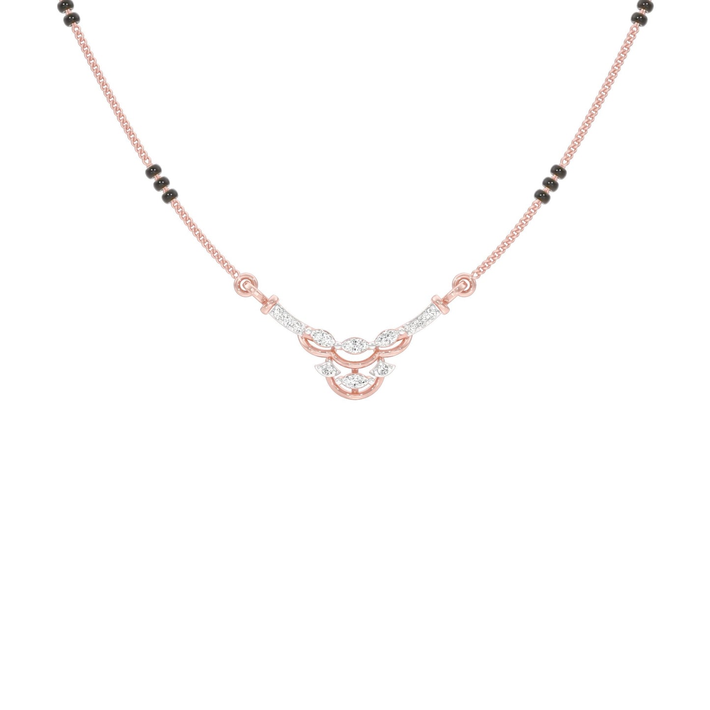 Nuriya Diamond Mangalsutra 18 KT / Rose Gold