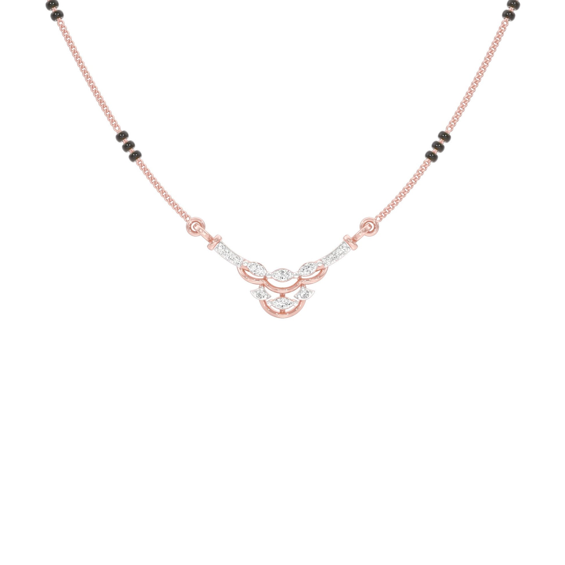 Nuriya Diamond Mangalsutra 18 KT / Rose Gold