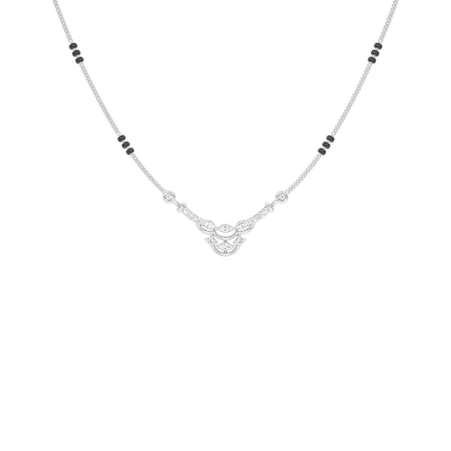 Nuriya Diamond Mangalsutra 18 KT / White Gold