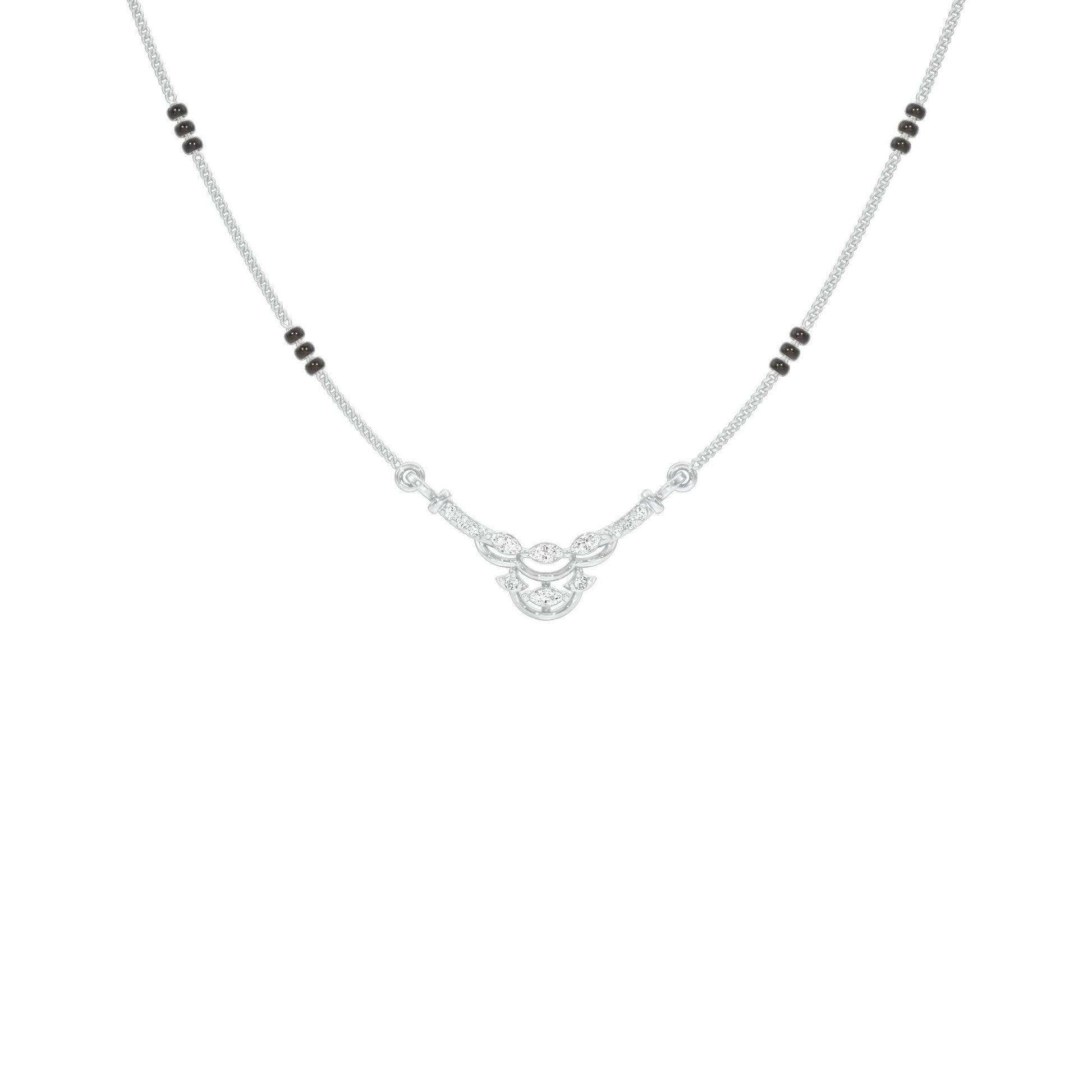 Nuriya Diamond Mangalsutra 18 KT / White Gold
