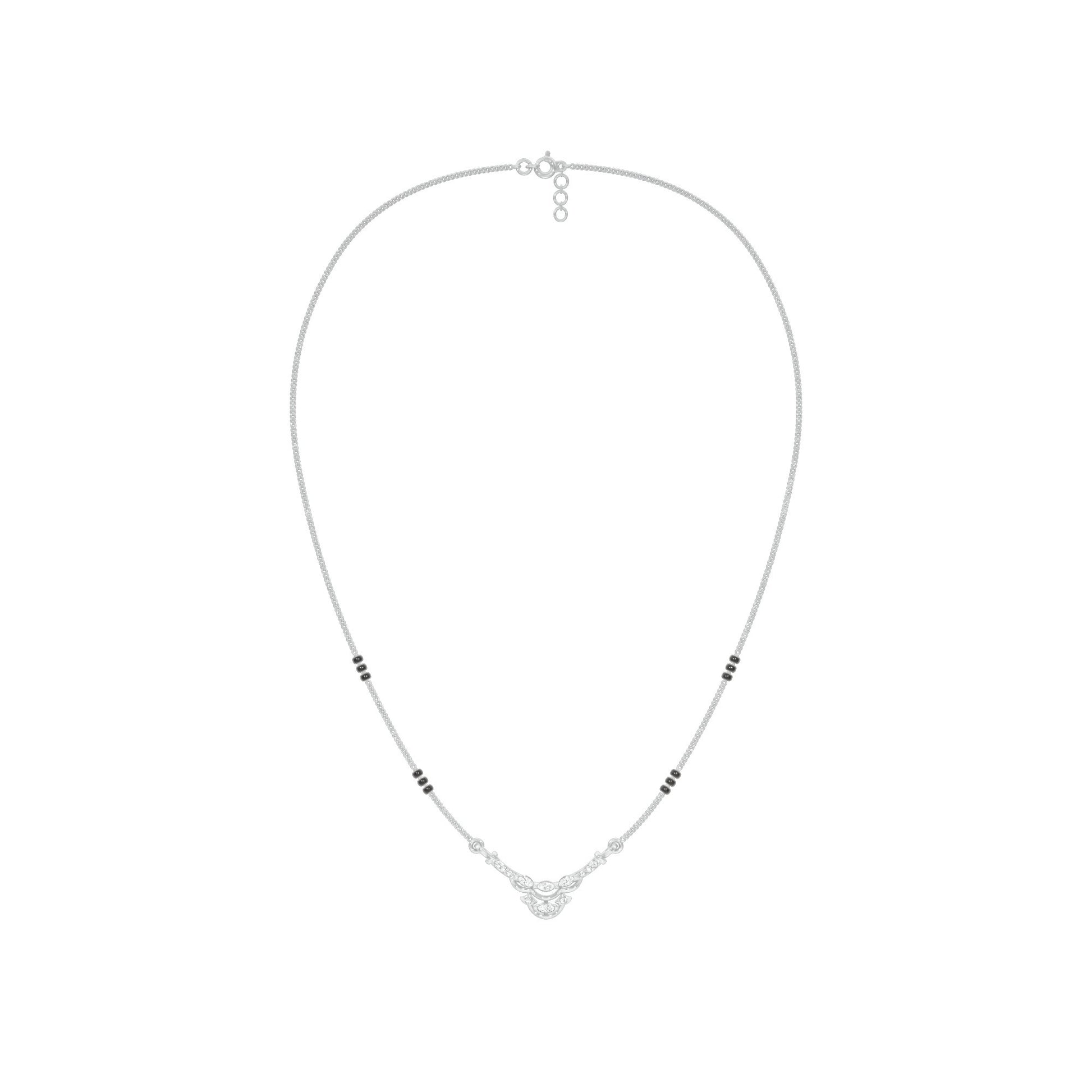 Nuriya Diamond Mangalsutra 18 KT / White Gold
