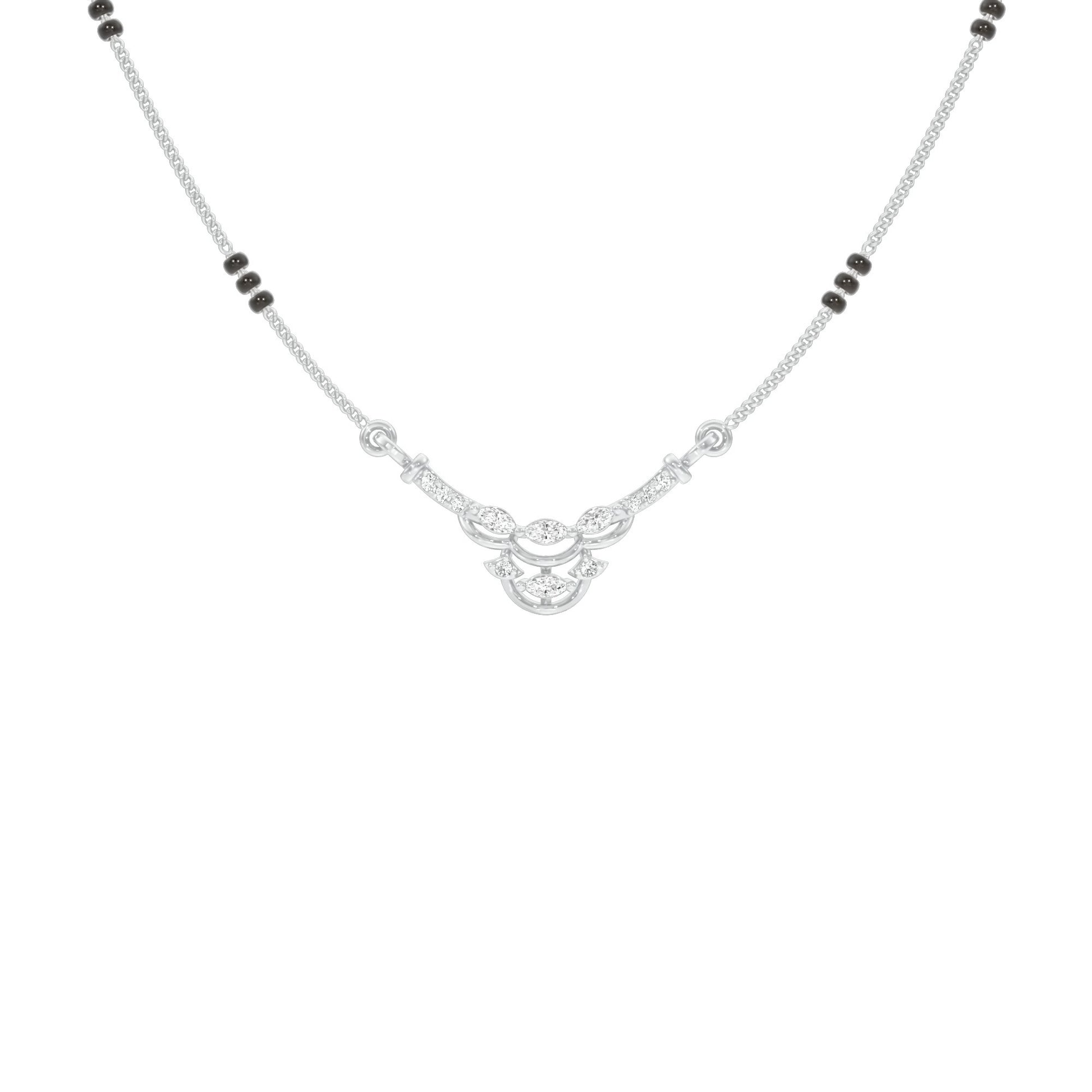 Nuriya Diamond Mangalsutra 18 KT / White Gold