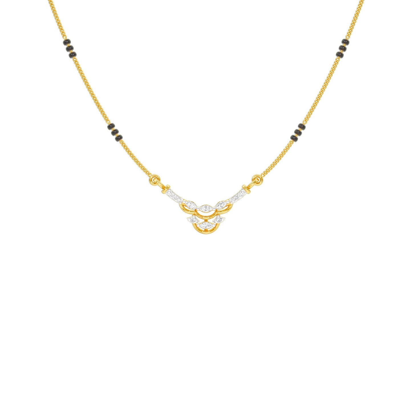 Nuriya Diamond Mangalsutra 18 KT / Yellow Gold