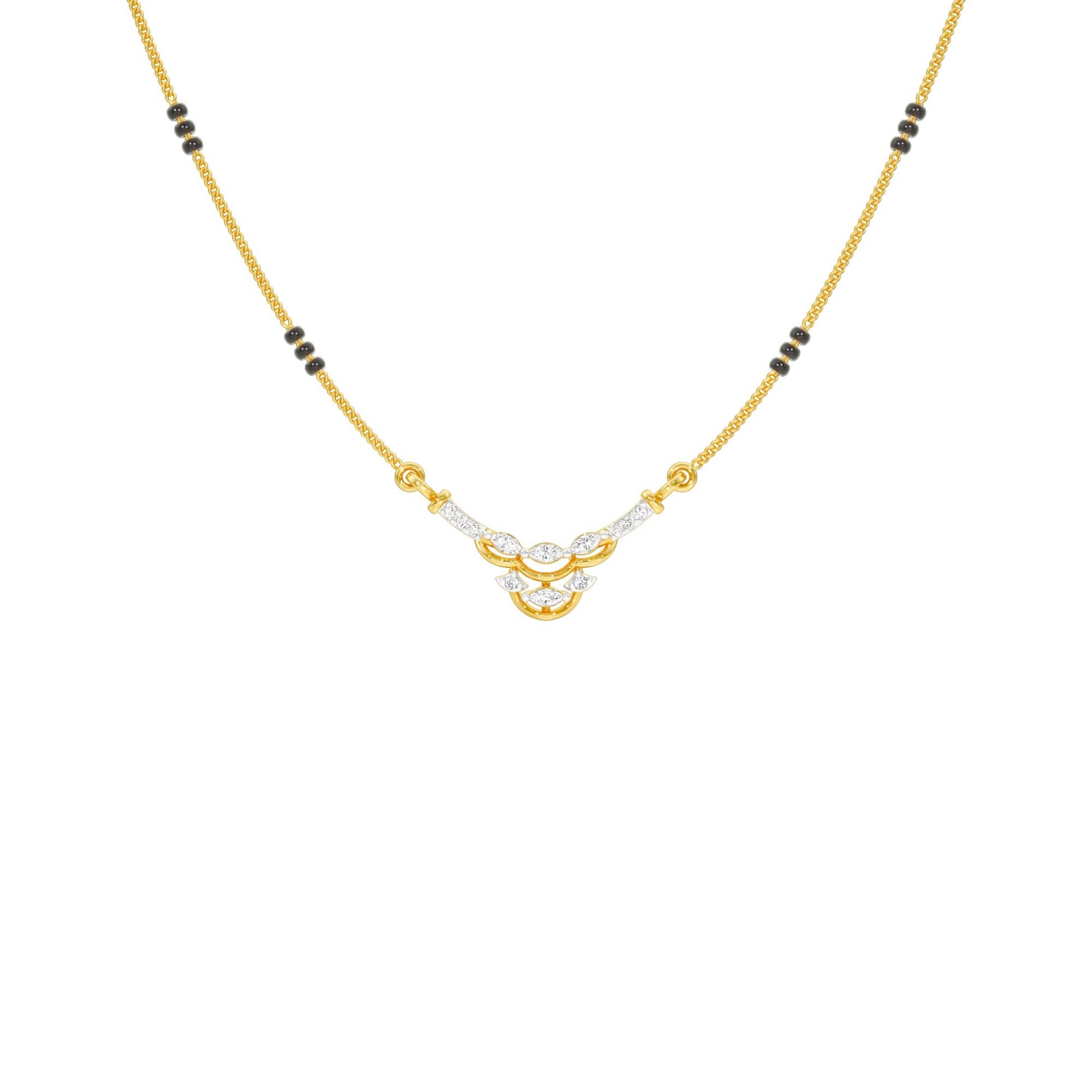 Nuriya Diamond Mangalsutra 18 KT / Yellow Gold