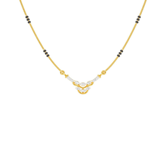 Nuriya Diamond Mangalsutra 18 KT / Yellow Gold