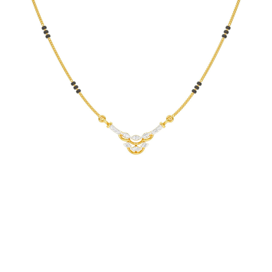 Nuriya Diamond Mangalsutra 18 KT / Yellow Gold