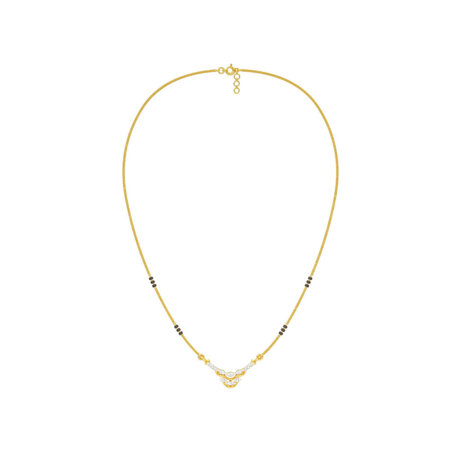 Nuriya Diamond Mangalsutra 18 KT / Yellow Gold