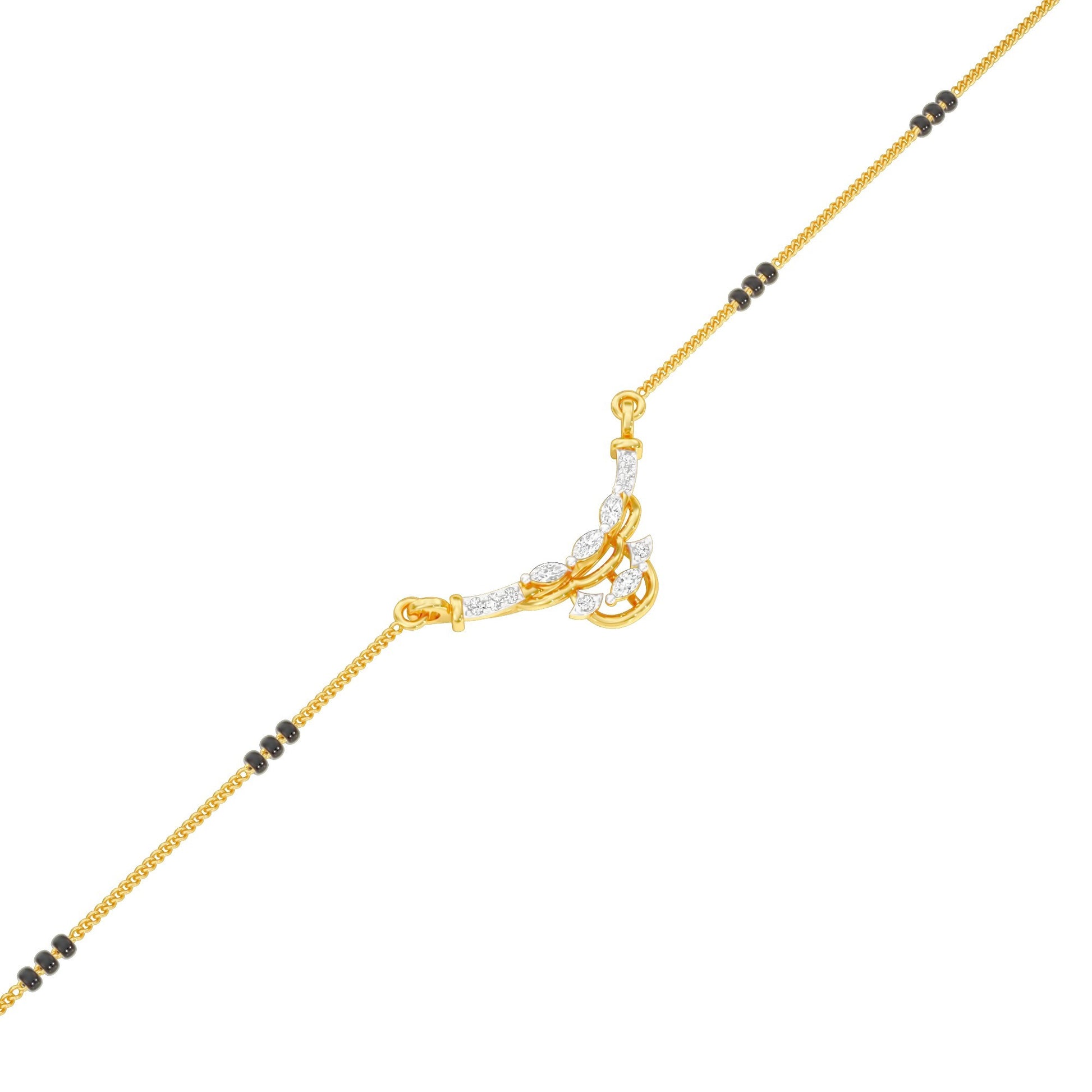 Nuriya Diamond Mangalsutra 18 KT / Yellow Gold
