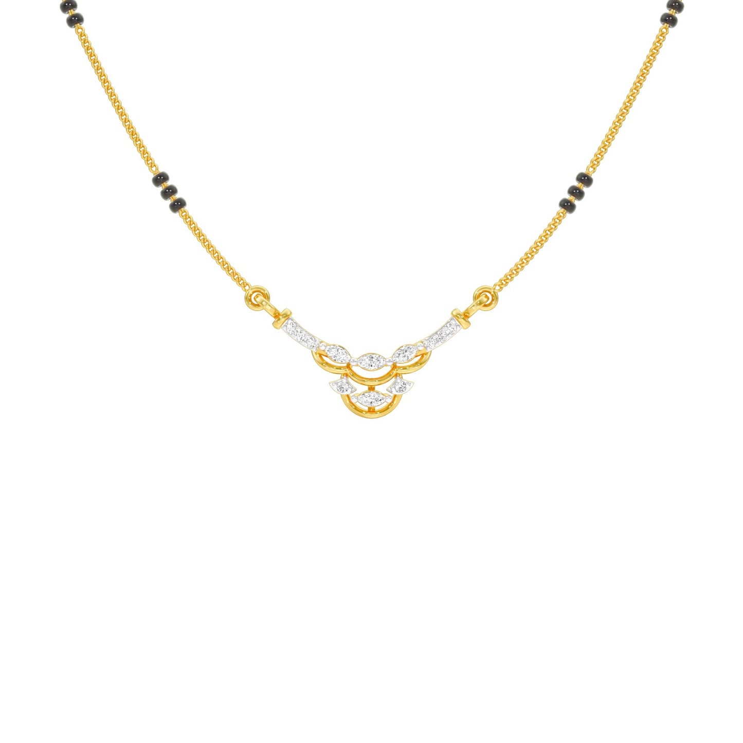Nuriya Diamond Mangalsutra 18 KT / Yellow Gold