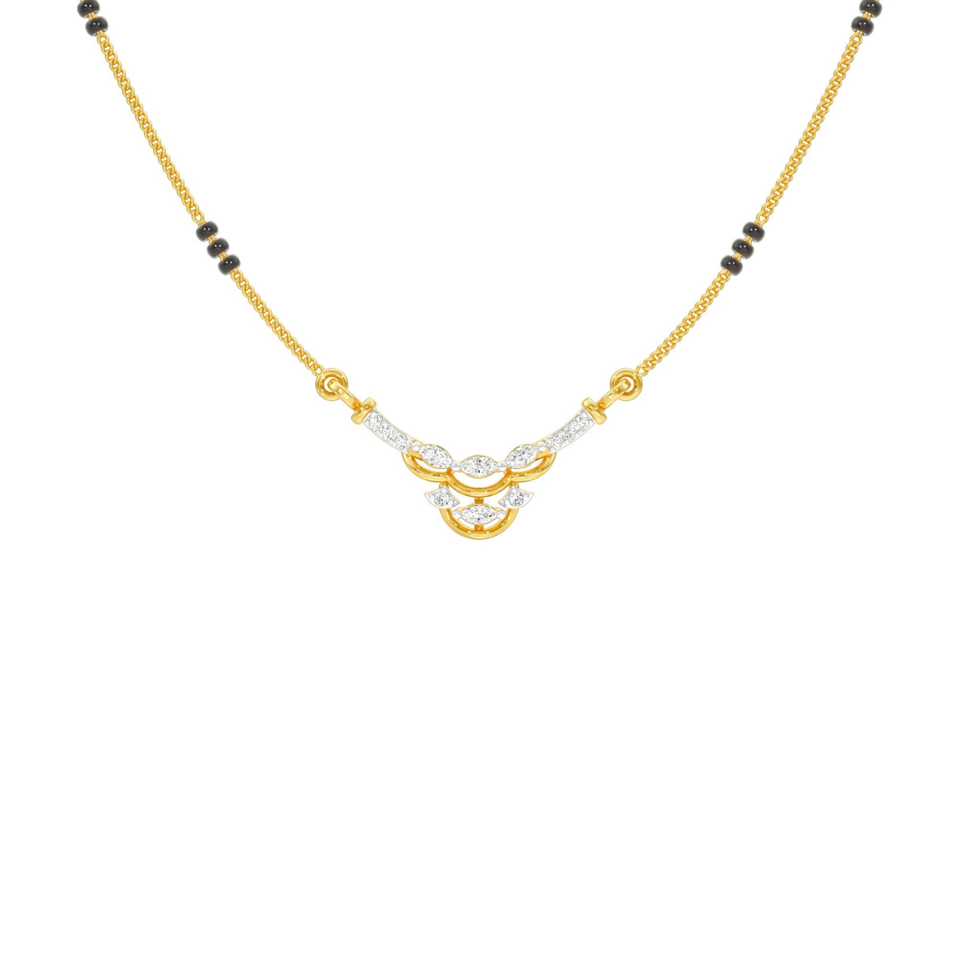 Nuriya Diamond Mangalsutra 18 KT / Yellow Gold