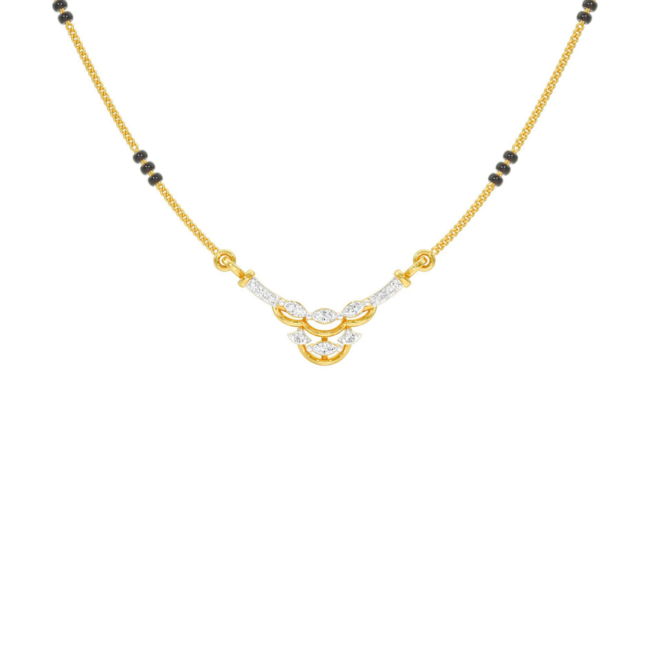 Nuriya Diamond Mangalsutra 18 KT / Yellow Gold
