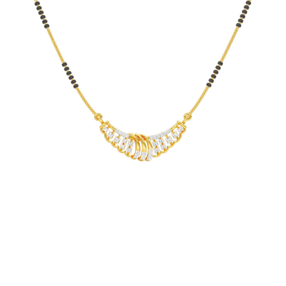 Latika Diamond Mangalsutra 18 KT / Yellow Gold
