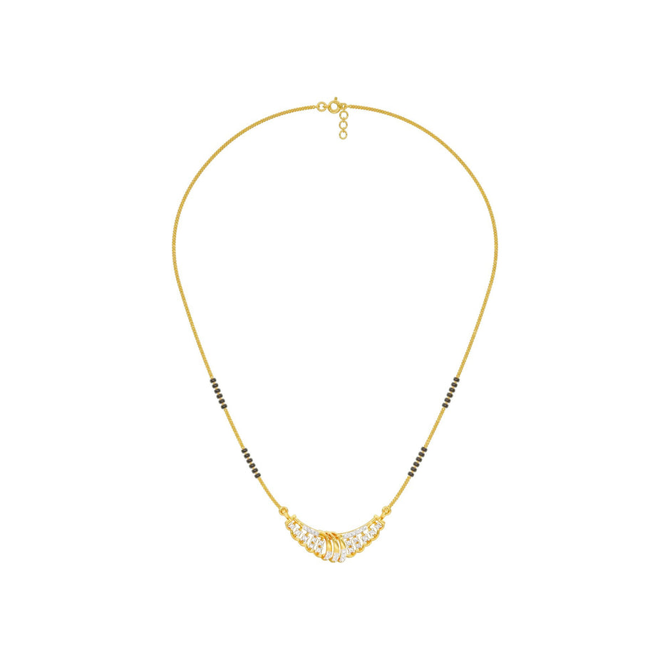 Latika Diamond Mangalsutra 18 KT / Yellow Gold