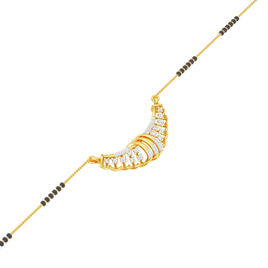 Latika Diamond Mangalsutra 18 KT / Yellow Gold