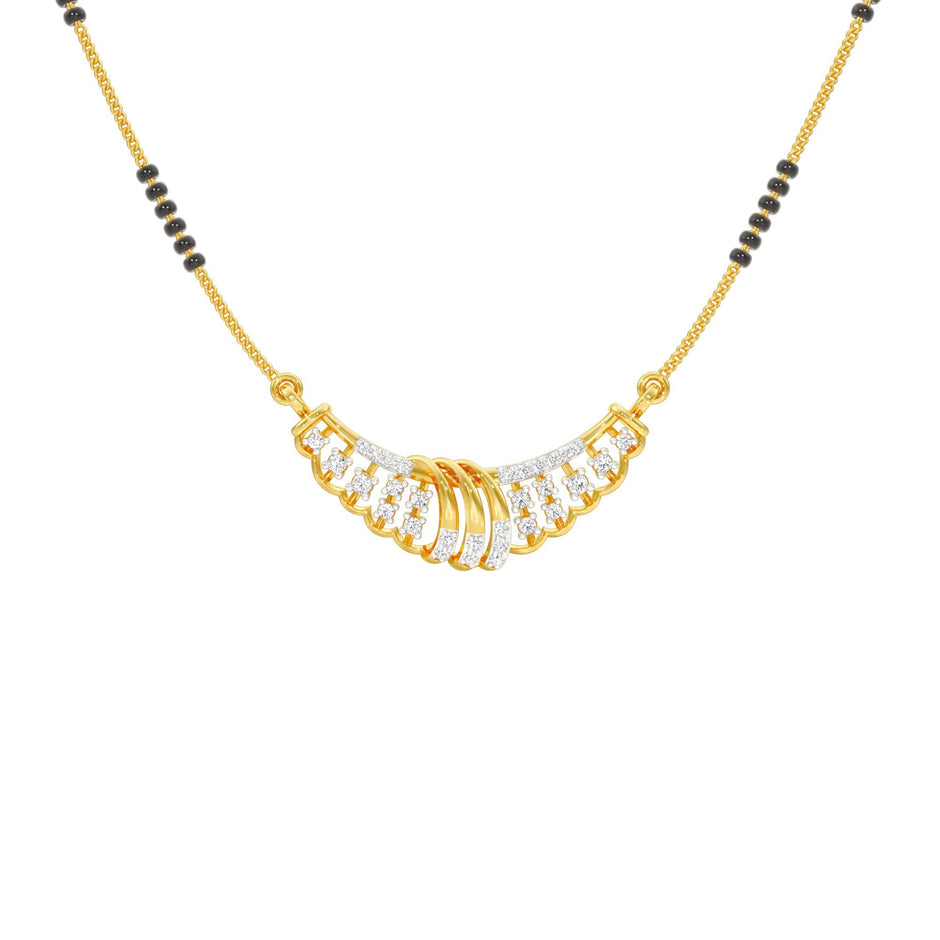 Latika Diamond Mangalsutra 18 KT / Yellow Gold