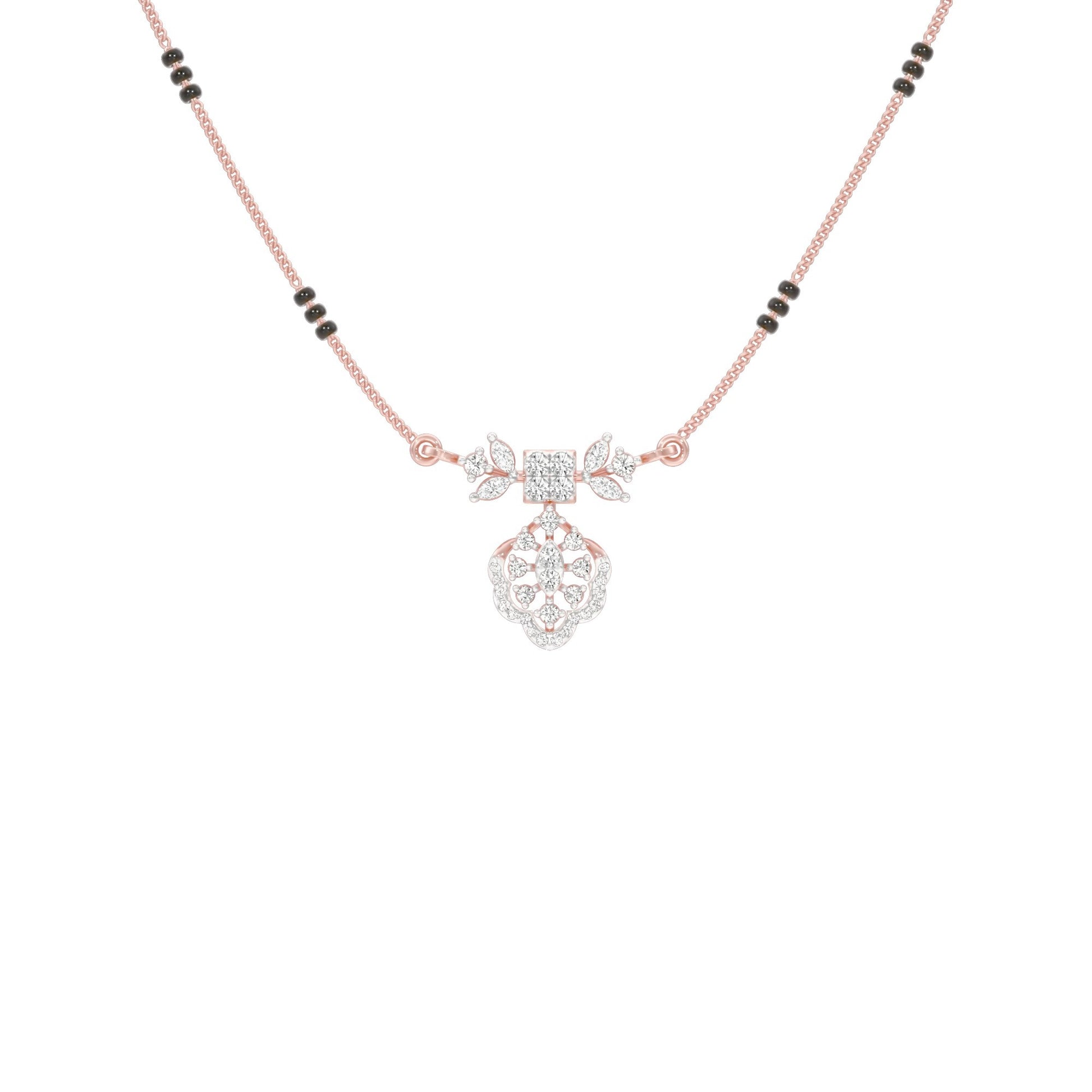 Sundari Diamond Mangalsutra 18 KT / Rose Gold