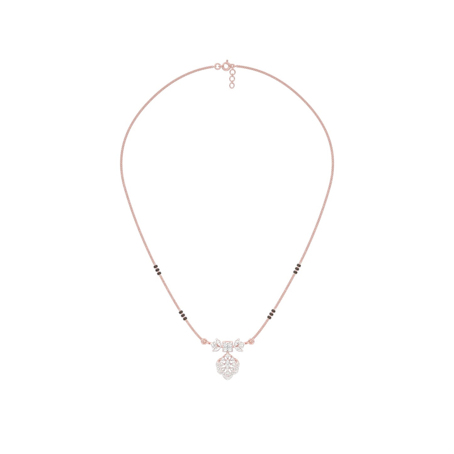 Sundari Diamond Mangalsutra 18 KT / Rose Gold