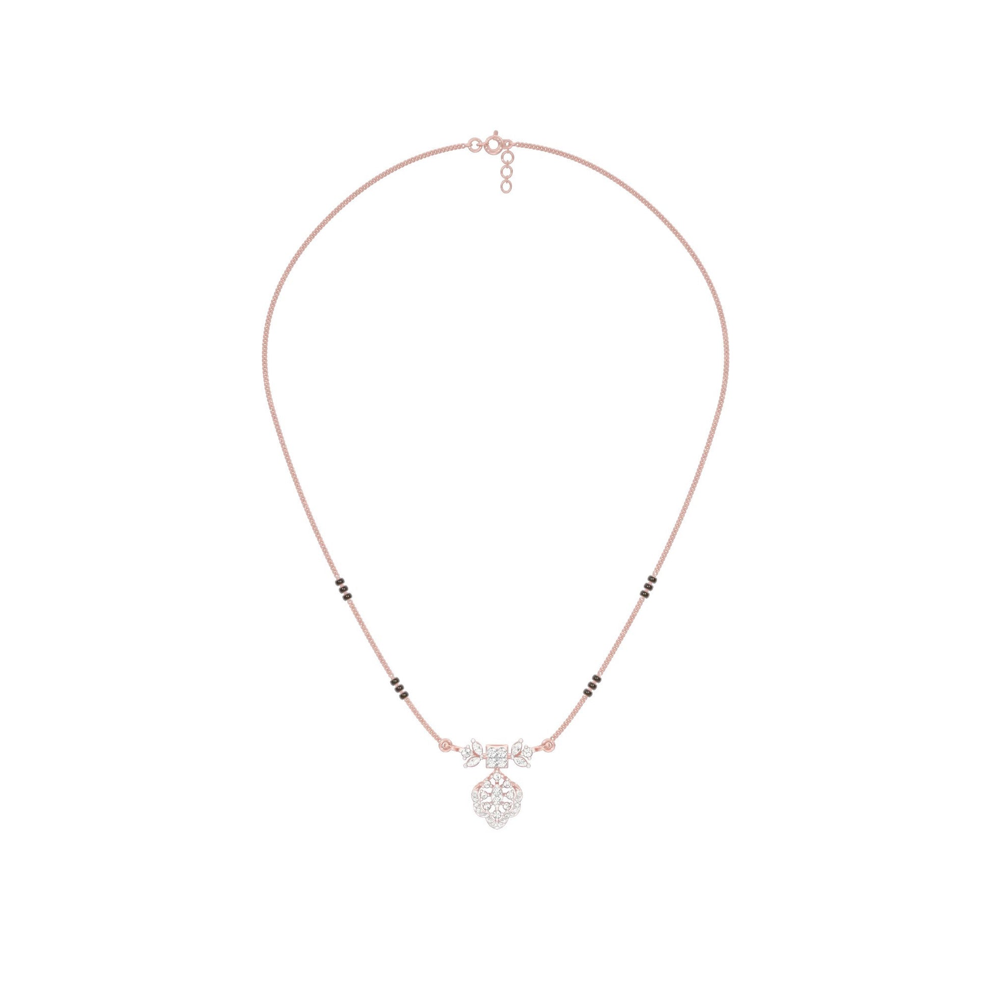 Sundari Diamond Mangalsutra 18 KT / Rose Gold
