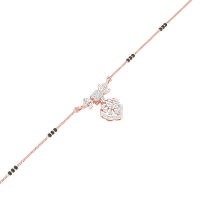 Sundari Diamond Mangalsutra 18 KT / Rose Gold
